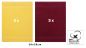Preview: Betz 10 Stück Gästehandtücher PREMIUM 100%Baumwolle Gästetuch-Set 30x50 cm Farbe gelb und dunkelrot