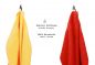 Preview: Betz 10 Piece Towel Set PREMIUM 100% Cotton 10 Guest Towels Colour: yellow & red