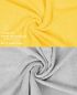 Preview: Betz 10 Piece Towel Set PREMIUM 100% Cotton 10 Guest Towels Colour: yellow & silver grey