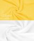 Preview: Set di 10 asciugamani per gli ospiti “Premium”, colore: giallo e bianco, misura:  30 x 50 cm