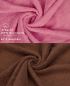 Preview: Betz 10 Piece Towel Set PREMIUM 100% Cotton 10 Guest Towels Colour: old rose & hazel