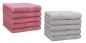 Preview: Lot de 10 serviettes d'invité "Premium" taille 30 x 50 cm couleur vieux rose/gris argenté, qualité 470g/m², 10 serviettes d'invité 30x50 cm en coton de Betz