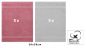 Preview: Betz 10 Toallas para invitados PREMIUM 100% algodón 30x50cm en rosa y gris plata