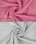 Preview: Betz 10 Toallas para invitados PREMIUM 100% algodón 30x50cm en rosa y gris plata