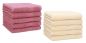 Preview: Set di 10 asciugamani per gli ospiti “Premium”, colore: rosa antico e beige, misura:  30 x 50 cm