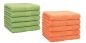 Preview: Betz 10 Piece Towel Set PREMIUM 100% Cotton 10 Guest Towels Colour: apple green & orange