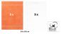 Preview: Betz 10 Stück Gästehandtücher PREMIUM 100%Baumwolle Gästetuch-Set 30x50 cm Farbe orange und weiß