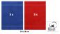 Preview: Betz 10 Piece Towel Set PREMIUM 100% Cotton 10 Guest Towels Colour: royal blue & red