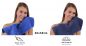 Preview: Betz 10 Stück Gästehandtücher PREMIUM 100%Baumwolle Gästetuch-Set 30x50 cm Farbe royalblau und dunkelblau