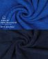 Preview: Betz 10 Piece Towel Set PREMIUM 100% Cotton 10 Guest Towels Colour: royal blue & dark blue