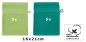 Preview: Betz lot de 10 gants de toilette taille 16x21 cm 100% coton Premium couleur vert pomme, vert émeraude