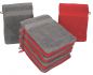 Preview: Betz 10 Piece Wash Mitt Set PREMIUM 100% Cotton Size:16x21cm Colour: red & anthracite