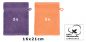 Preview: Betz lot de 10 gants de toilette taille 16x21 cm 100% coton Premium couleur lila, orange