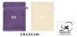 Preview: Betz Set di 10 guanti da bagno Premium misure 16 x 21 cm 100% cotone lilla e beige