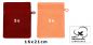 Preview: Betz 10 Piece Wash Mitt Set PREMIUM 100% Cotton  Size:16x21cm  Colour: orange & dark red