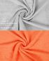 Preview: Betz 10 Piece Wash Mitt Set PREMIUM 100% Cotton  Size:16x21cm  Colour: orange & silver grey