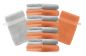 Preview: Betz 10 Piece Wash Mitt Set PREMIUM 100% Cotton  Size:16x21cm  Colour: orange & silver grey