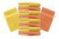 Preview: Manopla de baño “Premium” de 10 piezas, de color naranja y amarillo