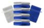 Preview: Betz 10 Piece Wash Mitt Set PREMIUM 100% Cotton  Size:16x21cm  Colour: royal-blue & silver grey