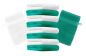 Preview: Betz Set di 10 guanti da bagno Premium misure 16 x 21 cm 100% cotone verde smeraldo e bianco