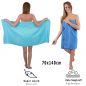 Preview: Betz Set di 10 asciugamani Classic-Premium 2 lavette 2 asciugamani per ospiti 4 asciugamani 2 asciugamani da doccia 100 % cotone colore turchese e azzurro