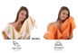 Preview: Betz Juego de 10 toallas CLASSIC 100% algodón 2 toallas de baño 4 toallas de lavabo 2 toallas de tocador 2 toallas faciales beige y naranja