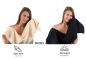 Preview: Betz 10 Piece Towel Set CLASSIC 100% Cotton 2 Face Cloths 2 Guest Towels 4 Hand Towels 2 Bath Towels Colour: beige & black