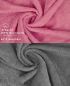 Preview: Betz 10 Piece Towel Set CLASSIC 100% Cotton 2 Face Cloths 2 Guest Towels 4 Hand Towels 2 Bath Towels Colour: old rose & anthracite