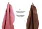 Preview: Betz 10 Piece Towel Set CLASSIC 100% Cotton 2 Face Cloths 2 Guest Towels 4 Hand Towels 2 Bath Towels Colour: old rose & hazel