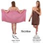Preview: Betz Juego de 10 toallas CLASSIC 100% algodón 2 toallas de baño 4 toallas de lavabo 2 toallas de tocador 2 toallas faciales rosa y marrón nuez
