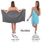 Preview: Betz 10 Piece Towel Set CLASSIC 100% Cotton 2 Face Cloths 2 Guest Towels 4 Hand Towels 2 Bath Towels Colour: turquoise & anthracite