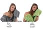 Preview: Betz Set di 10 asciugamani Classic-Premium 2 lavette 2 asciugamani per ospiti 4 asciugamani 2 asciugamani da doccia 100 % cotone colore grigio antracite e verde mela