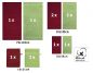 Preview: Lot de 10 serviettes Premium rouge foncé et vert pomme, 2 serviettes de bain, 4 serviettes de toilette, 2 serviettes d'invité et 2 gants de toilette de Betz