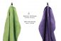 Preview: Lot de 10 serviettes Premium vert pomme et violet, 2 serviettes de bain, 4 serviettes de toilette, 2 serviettes d'invité et 2 gants de toilette de Betz