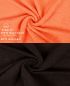 Preview: Betz Juego de 10 toallas PREMIUM 100% algodón en naranja y marrón oscuro