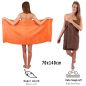Preview: Betz Juego de 10 toallas PREMIUM 100% algodón en naranja y marrón nuez