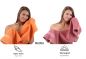 Preview: Betz Juego de 10 toallas PREMIUM 100% algodón en naranja y rosa