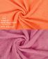Preview: Betz Juego de 10 toallas PREMIUM 100% algodón en naranja y rosa