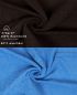 Preview: Betz Juego de 10 toallas PREMIUM 100% algodón en azul claro y marrón oscuro