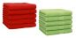 Preview: Lot de 10 serviettes d'invité "Premium", couleur rouge/ vert pomme, qualité 470g/m², 10 serviettes d'invité 30x50 cm en coton de Betz