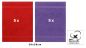 Preview: Set di 10 asciugamani per ospiti PREMIUM, colore: rosso e lilla, misura:  30 x 50 cm
