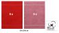 Preview: Betz 10 Stück Gästehandtücher PREMIUM 100%Baumwolle Gästetuch-Set 30x50 cm Farbe rot und altrosa