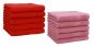 Preview: Betz 10 Toallas para invitados PREMIUM 100% algodón 30x50cm en rojo y rosa