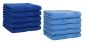Preview: Betz 10 Stück Gästehandtücher PREMIUM 100%Baumwolle Gästetuch-Set 30x50 cm Farbe royalblau und hellblau