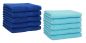 Preview: Betz 10 Piece Towel Set PREMIUM 100% Cotton 10 Guest Towels Colour: royal blue & turquoise