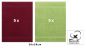 Preview: Betz 10 Stück Gästehandtücher PREMIUM 100%Baumwolle Gästetuch-Set 30x50 cm Farbe dunkelrot und apfelgrün