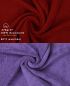Preview: Lot de 10 serviettes d'invités Premium couleur: violet & rouge foncé,  qualité 470g/m², 10 serviettes d'invité 30x50 cm en coton de Betz