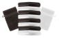 Preview: Betz 10 Piece Wash Mitt Set PREMIUM 100% Cotton 10 Wash Mitts Colour: white & dark brown