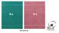 Preview: Betz 10 Stück Gästehandtücher PREMIUM 100%Baumwolle Gästetuch-Set 30x50 cm Farbe smaragdgrün und altrosa