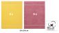 Preview: Set di 10 asciugamani per ospiti PREMIUM, colore: giallo e rosa antico, misura:  30 x 50 cm